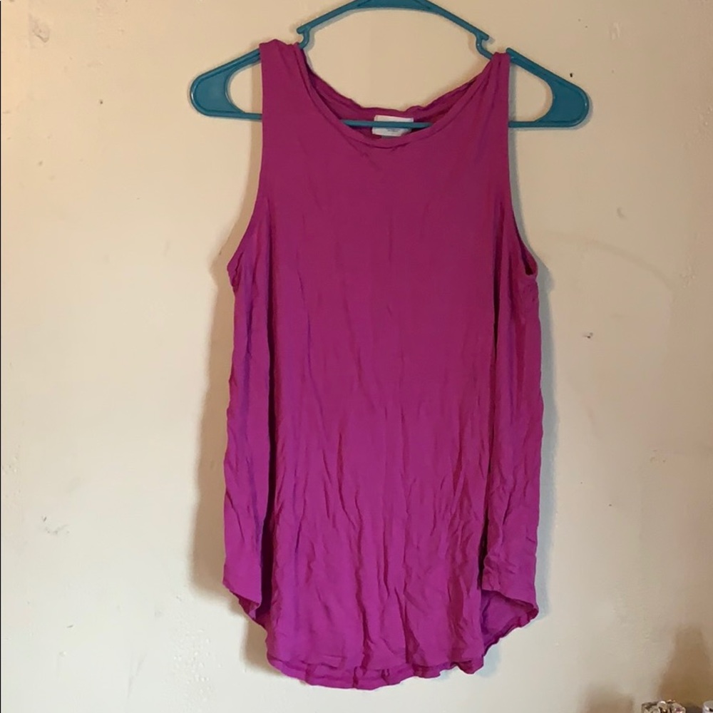 Pink flowy tank top
